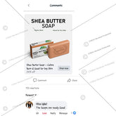 Shea Butter Soap – Calms Burn & Good for Dry Skin